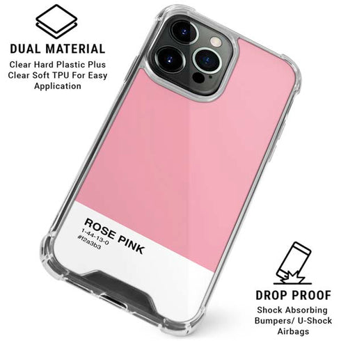 Rose Pink Color Palette iPhone 16 Pro Clear Case